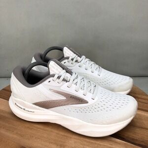 Brooks Adrenaline GTS 24 Berkshire Hathaway Womens Running Shoes White Size 10.5